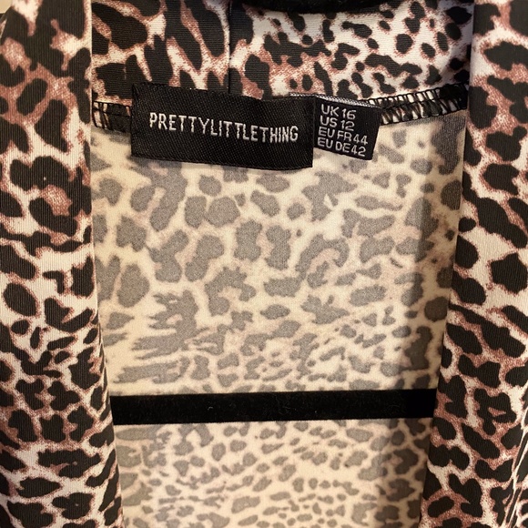 Pretty Little Thing Animal Print Cardigan - Picture 3 of 3